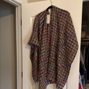 Chico's Multicolor Plaid Wrap